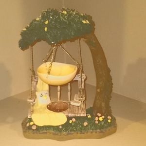 VTG- Yankee Candle Tree Yellow Floral Hanging Tart Warmer